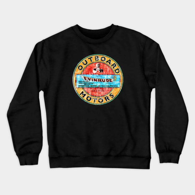 Evinrude Vintage Outboard motors Crewneck Sweatshirt by Midcenturydave